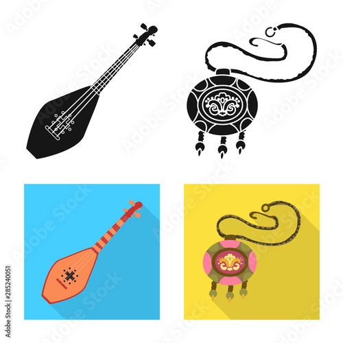 Vector illustration of culture and sightseeing symbol. Collection of culture and originality stock symbol for web.