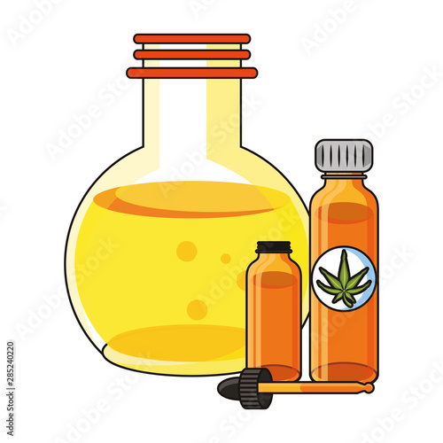 cannabis martihuana sativa hemp cartoon