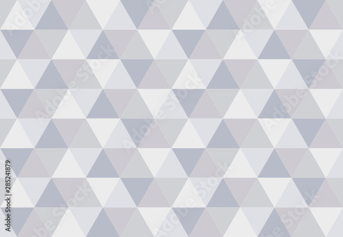 Triangular seamless pattern.Low poly geometric background. Gray and silver co...