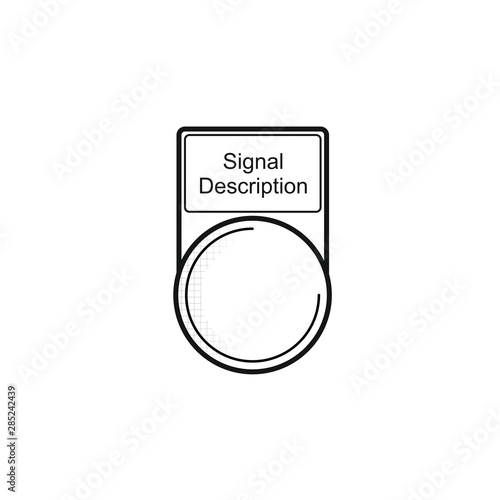 Button "Signal Description" [schwarz-weiß]