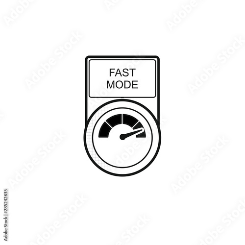 Button "Fast Mode" [schwarz-weiß]