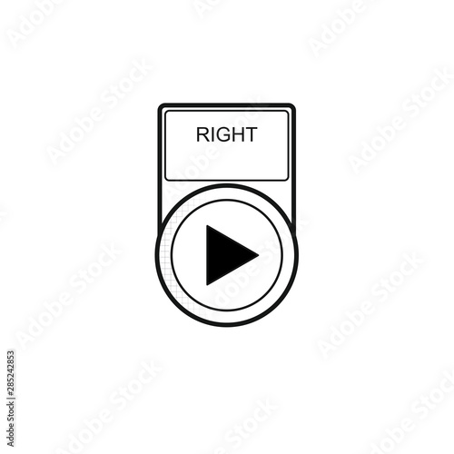 Button "Right"[schwarz-weiß]