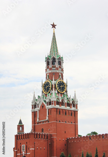 Kremlin tower on Moscow's Red Square in Russia 