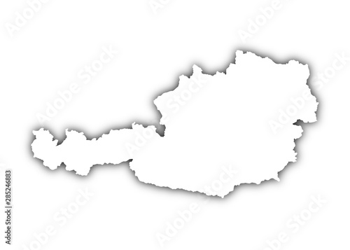 map of austria