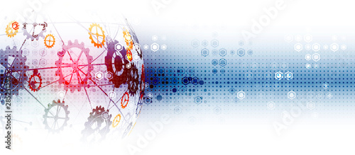 machine technology gears. retro gearwheel mechanism bacground