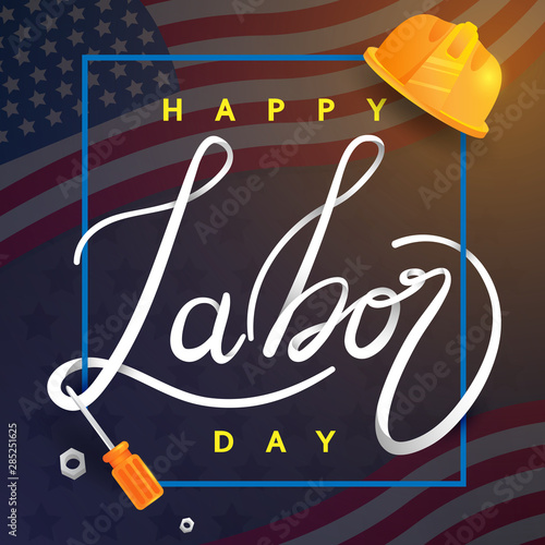 Labor day background design vector template graphic or banners  illustrations