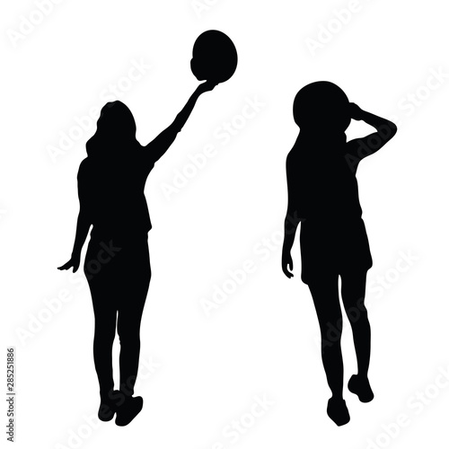 girl silhouette with hat