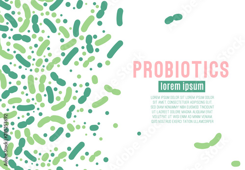 Probiotics vector poster