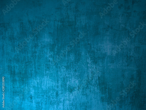 Blaue Betonwand als grunge Hintergrund Textur