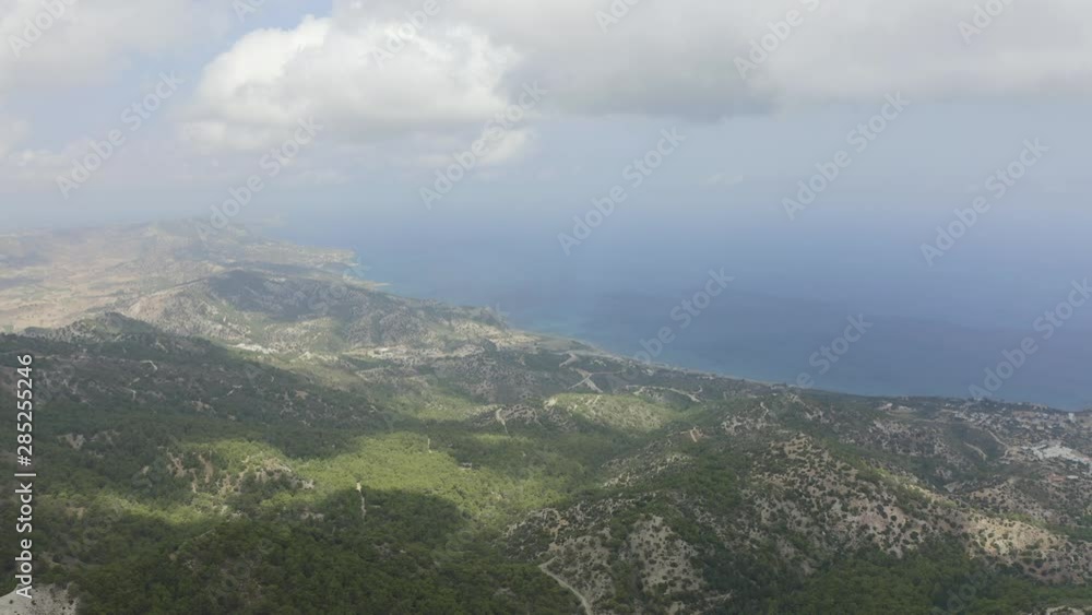 Mountain Scenery with Sea on the side taking with Drone Mountain Scenery with Sea on the side taking with Drone