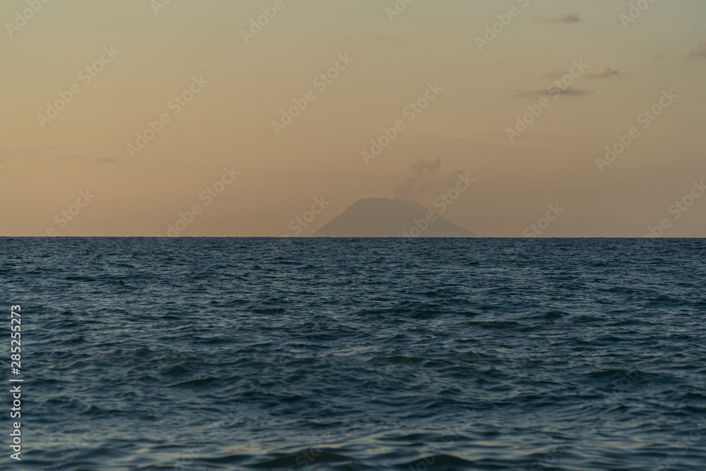 Rodia Beach in Messina - View of the Aeolian islands in Messina