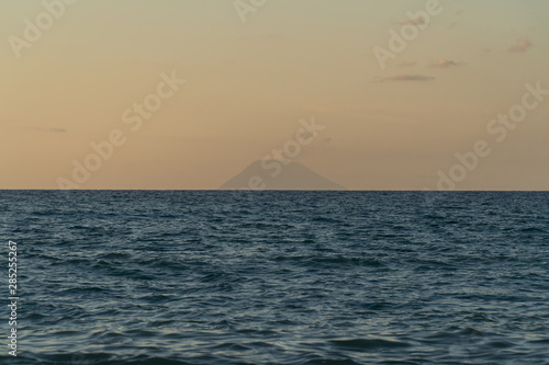 Rodia Beach in Messina - View of the Aeolian islands in Messina © Wead