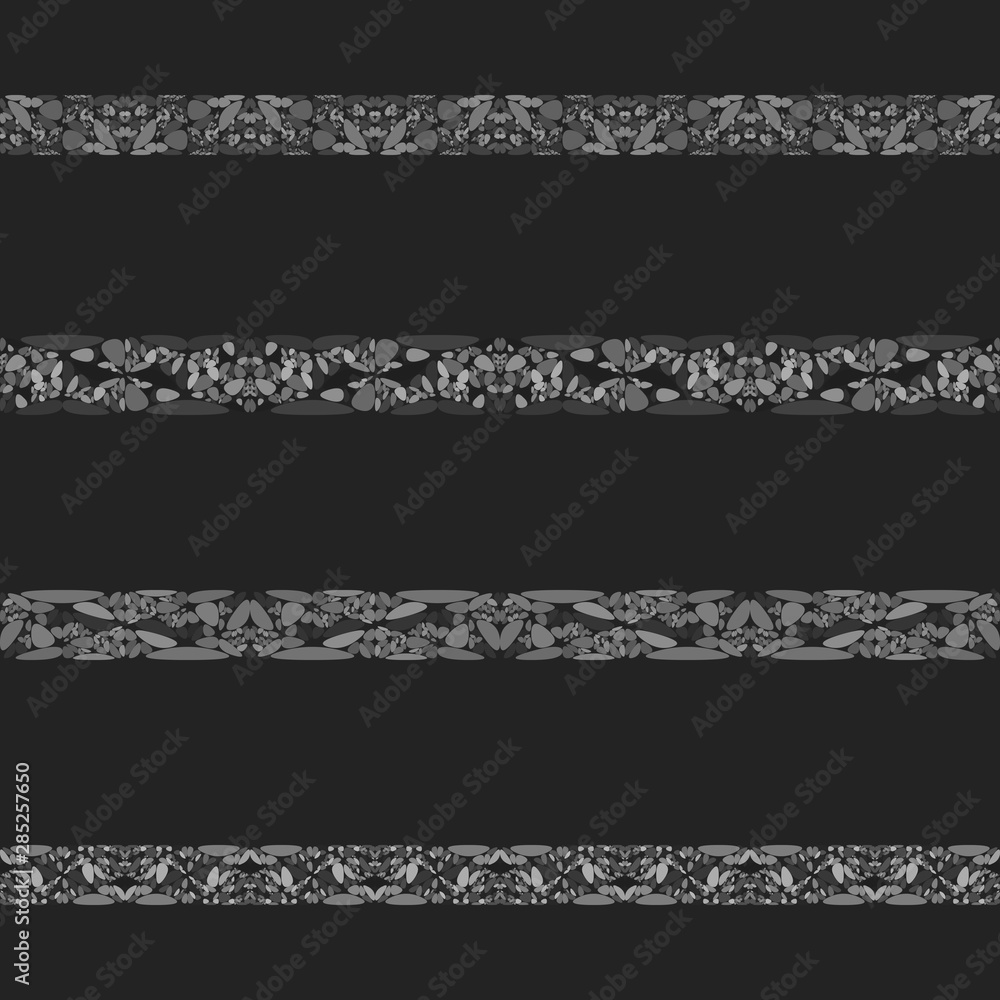 Gravel stone mosaic text separator set - vector design elements Gravel stone mosaic text separator set - vector design elements