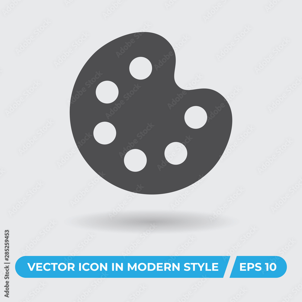 Paint palette vector icon, simple sign for web site and mobile app. Paint palette vector icon, simple sign for web site and mobile app.
