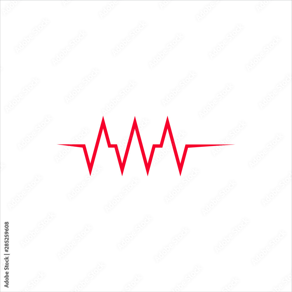 unique pulse or Sound waves vector premium design template unique pulse or Sound waves vector premium design template
