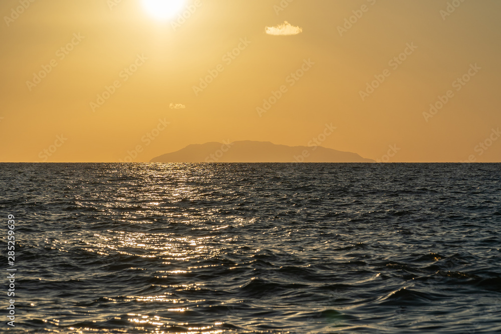 Rodia Beach in Messina - View of the Aeolian islands in Messina