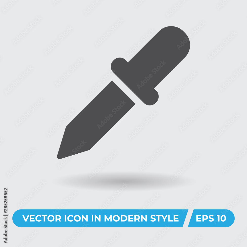Eyedropper vector icon, simple sign for web site and mobile app. Eyedropper vector icon, simple sign for web site and mobile app.