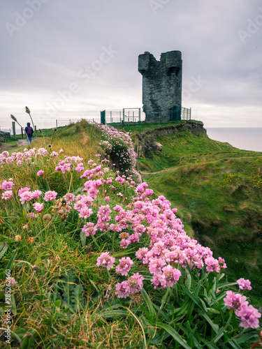 Cliffwalk at the cliffs of moher photo