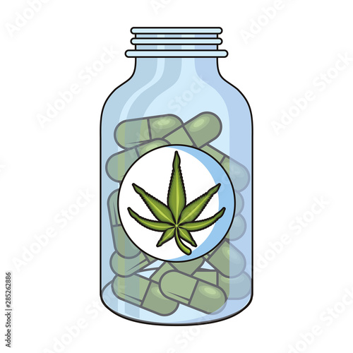 cannabis martihuana sativa hemp cartoon