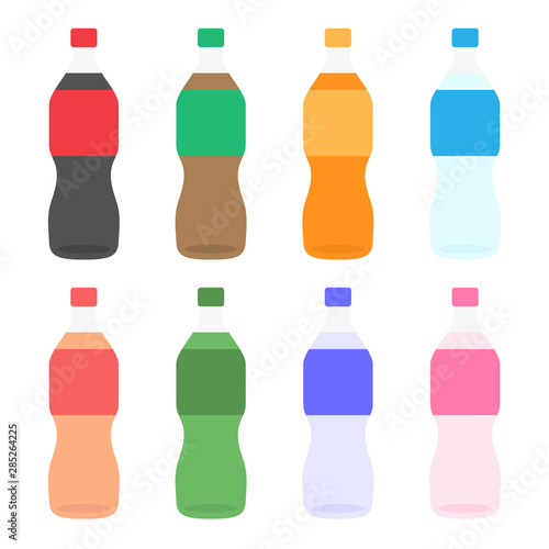 ペットボトルのドリンクのイラストセット