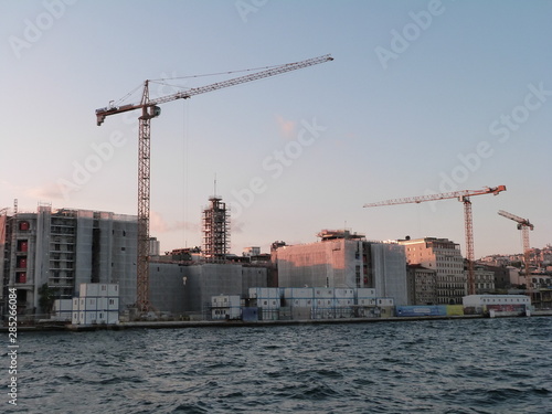 Construction of Galataport At Istanbul Turkey