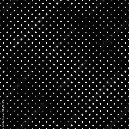Geometrical square pattern background - abstract black and white vector design