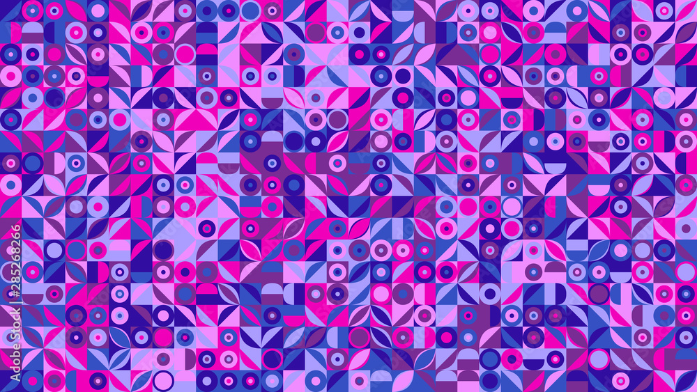Abstract chaotic curved shape pattern webpage background - colorful vector graphic design