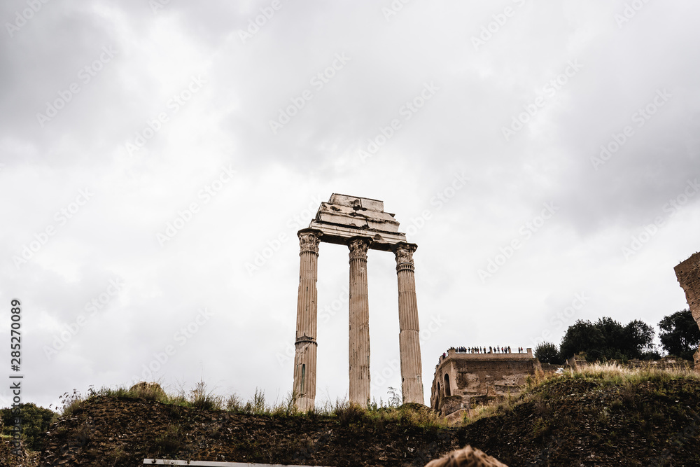 Fototapeta premium Three columns still standing