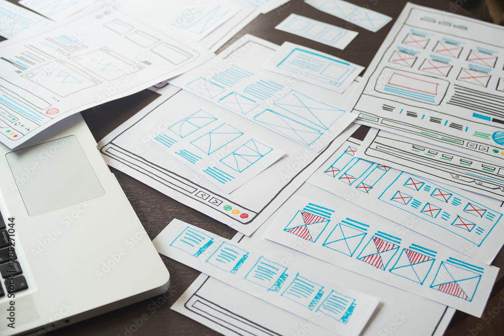 Website designer Creative planning application developer development draft sketch drawing template layout prototype framework wireframe design studio . User experience concept . Website designer Creative planning application developer development draft sketch drawing template layout prototype framework wireframe design studio . User experience concept .