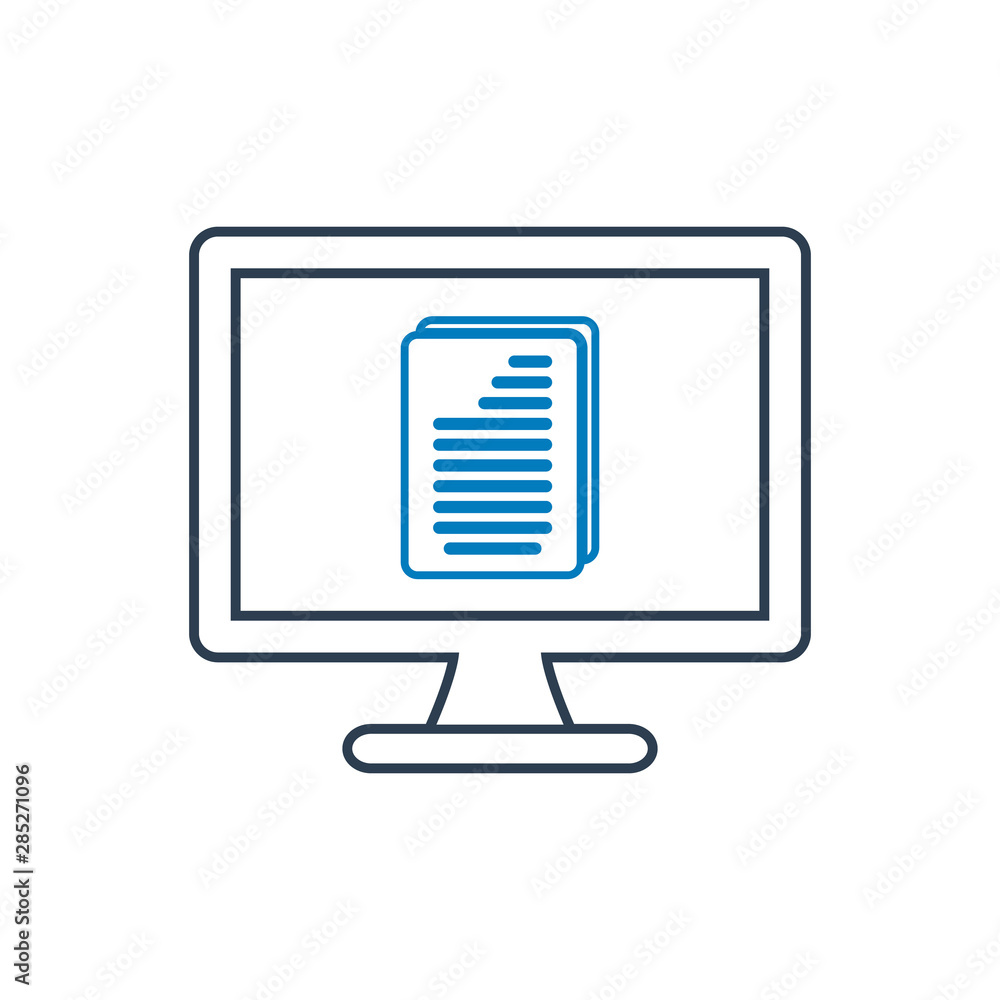Digital document line icon. Editable vector EPS. Digital document line icon. Editable vector EPS.