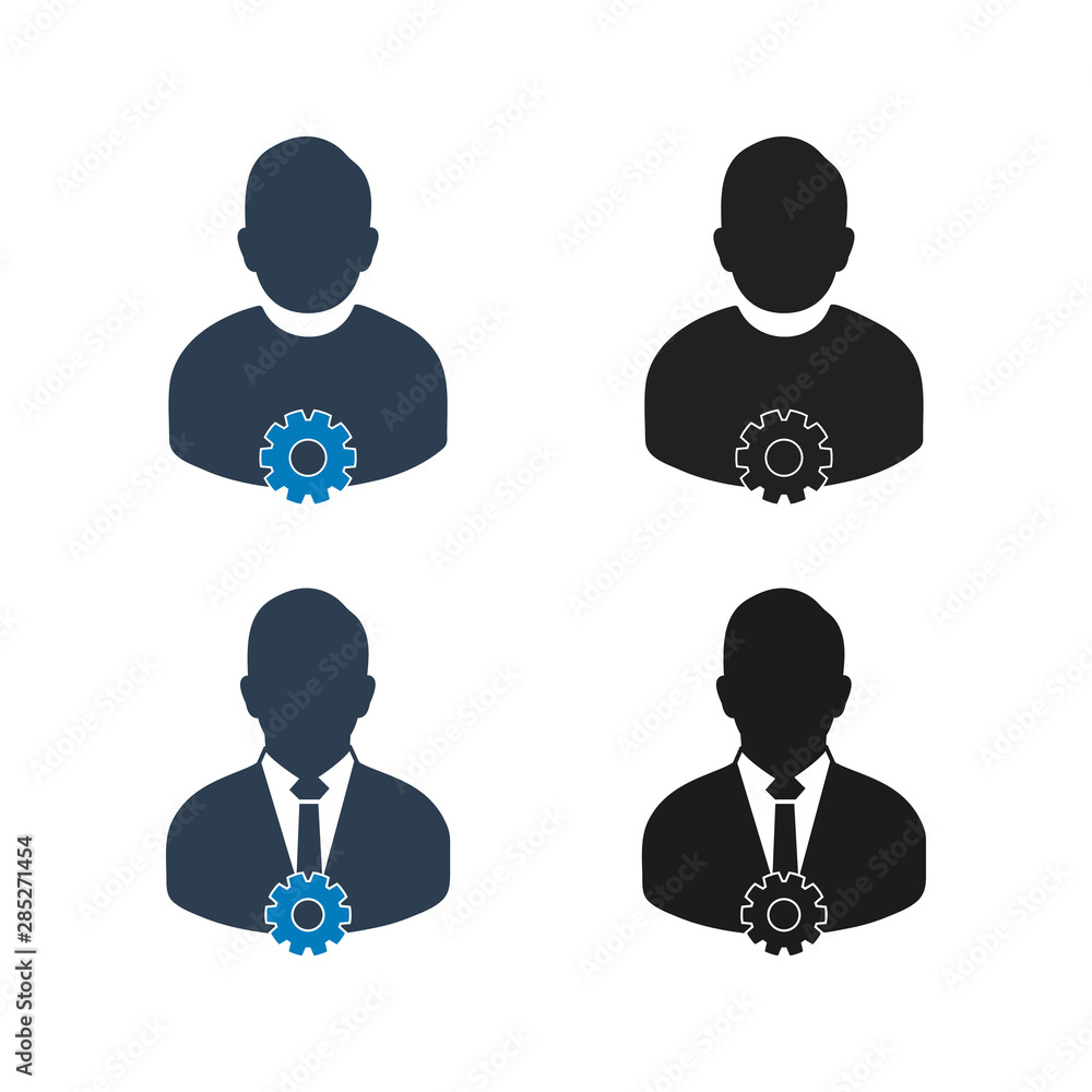 Account Security Icon Set. Flat style vector EPS. Account Security Icon Set. Flat style vector EPS.