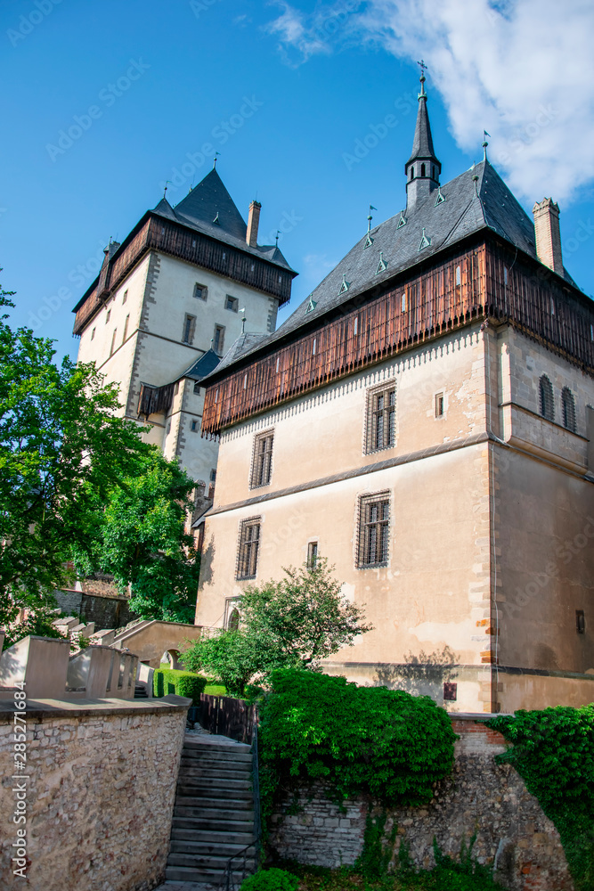 Historic Gothic Castle in Karlstejn, Czech Republic