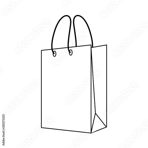 shopping retail sale store cartoon in black and white