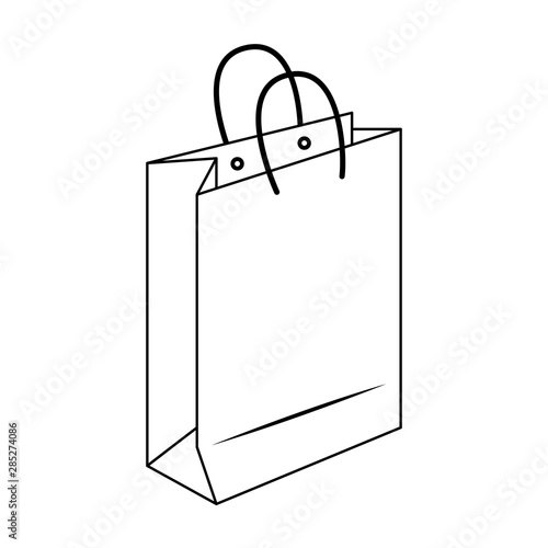 shopping retail sale store cartoon in black and white