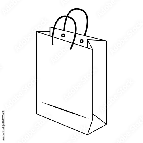 shopping retail sale store cartoon in black and white