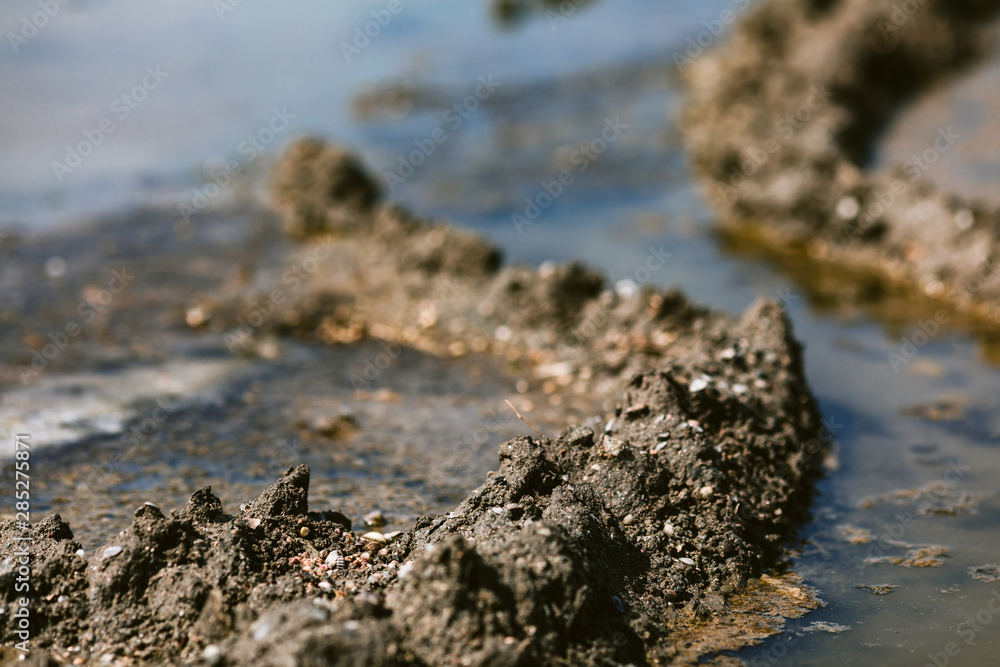 Therapeutic mud clay black for background. healing mud Therapeutic mud clay black for background. healing mud