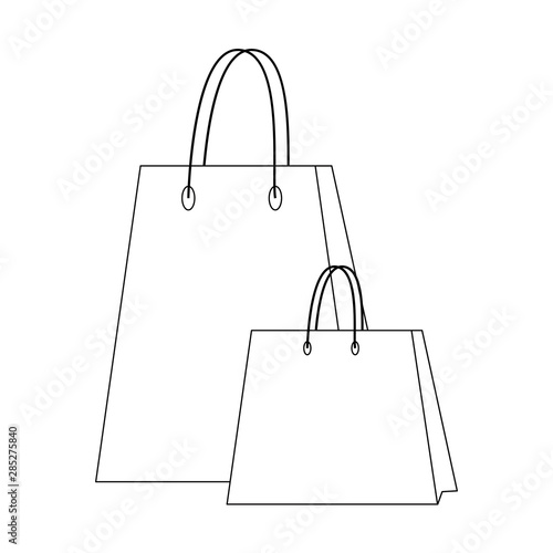 shopping retail sale store cartoon in black and white