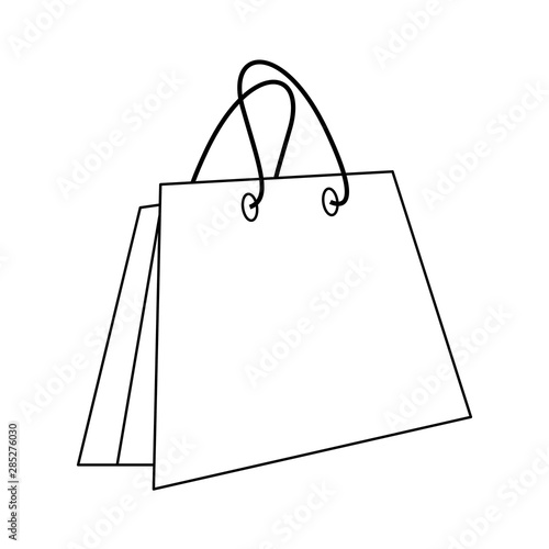 shopping retail sale store cartoon in black and white