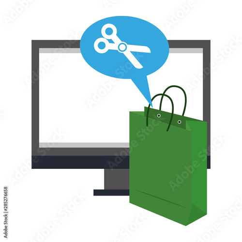 online shopping ecommerce sale cartoon