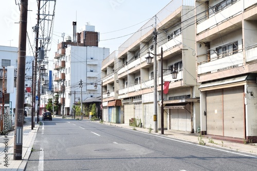 Cityscape of Yumoto, Iwaki City, Fukushima Prefecture, Japan