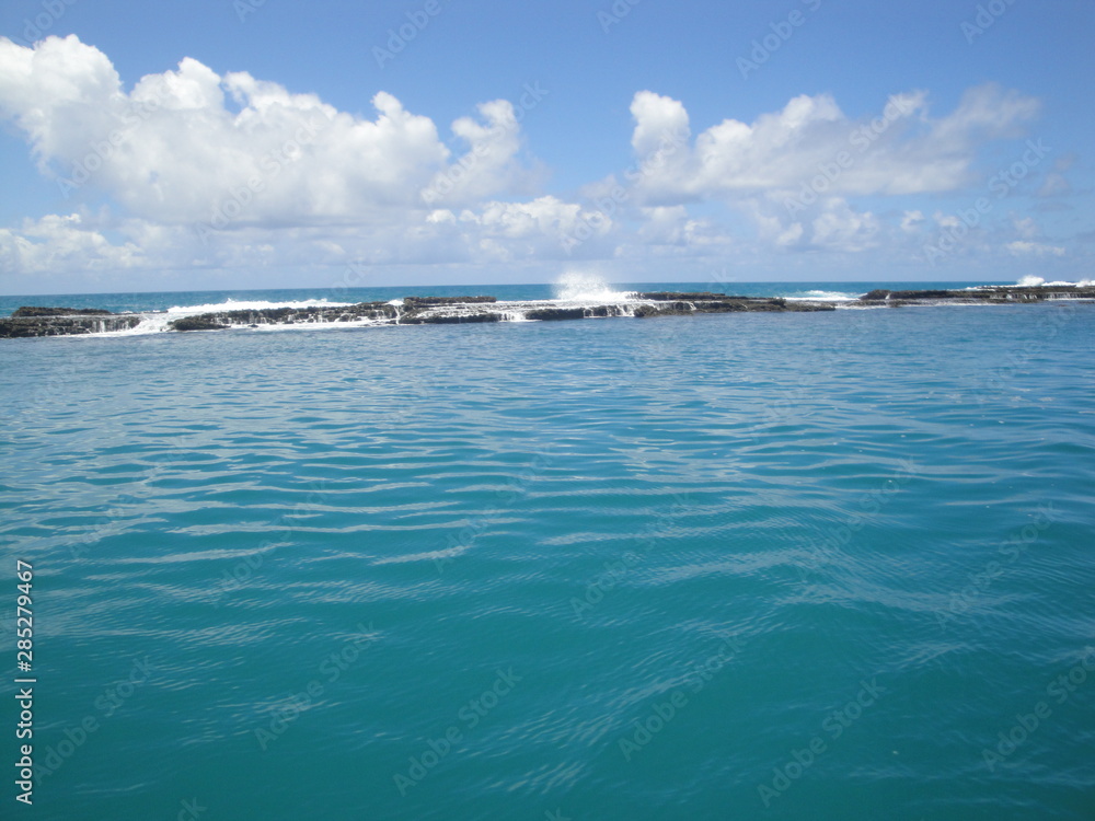 Obraz premium Beautiful view of the sea from Alagoas, Brazil.