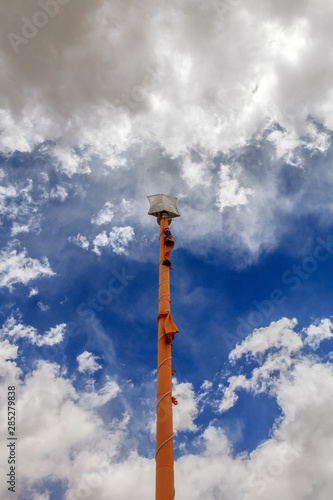 nishan sahib of Gurdwara Pathar Sahib, Leh photo