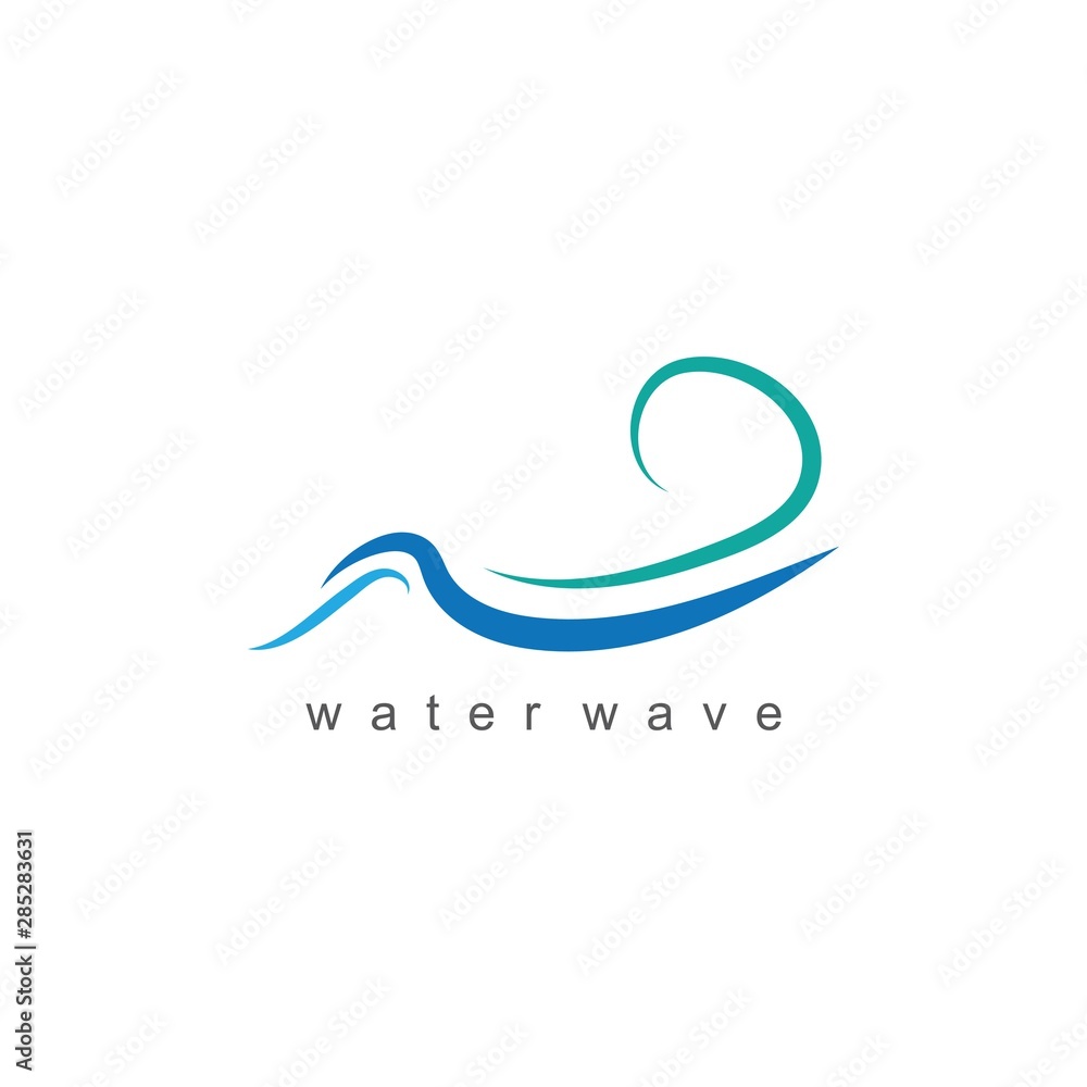 Water Wave symbol and icon Logo Template vector Water Wave symbol and icon Logo Template vector