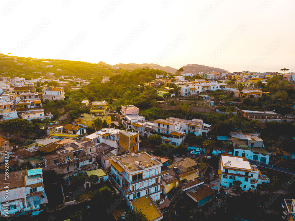 Fototapeta premium beautiful village at italy in the afternoon sunlightbeautiful village at italy in the afternoon sunlight