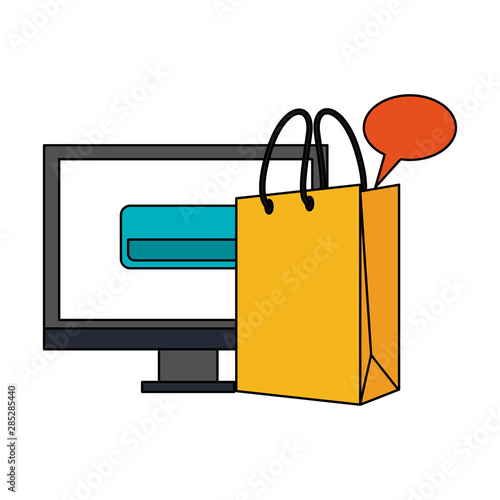 online shopping ecommerce sale cartoon