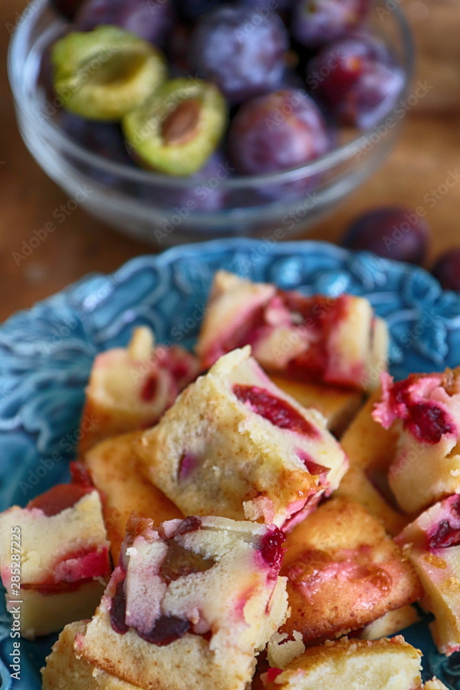 Plum pie, delicious end of summer dessert Plum pie, delicious end of summer dessert