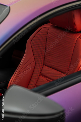 Modern concept super car exterior design detail and shape - seat © Nikita