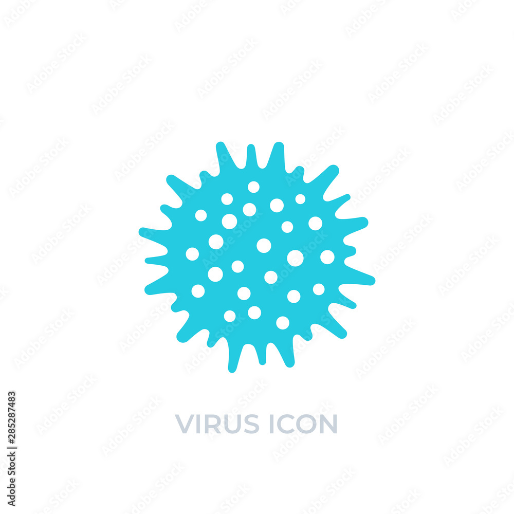 virus, infectious pathogen icon, vector
