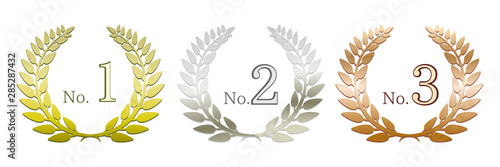 ランキングアイコン トップ３ 02（ベクター）