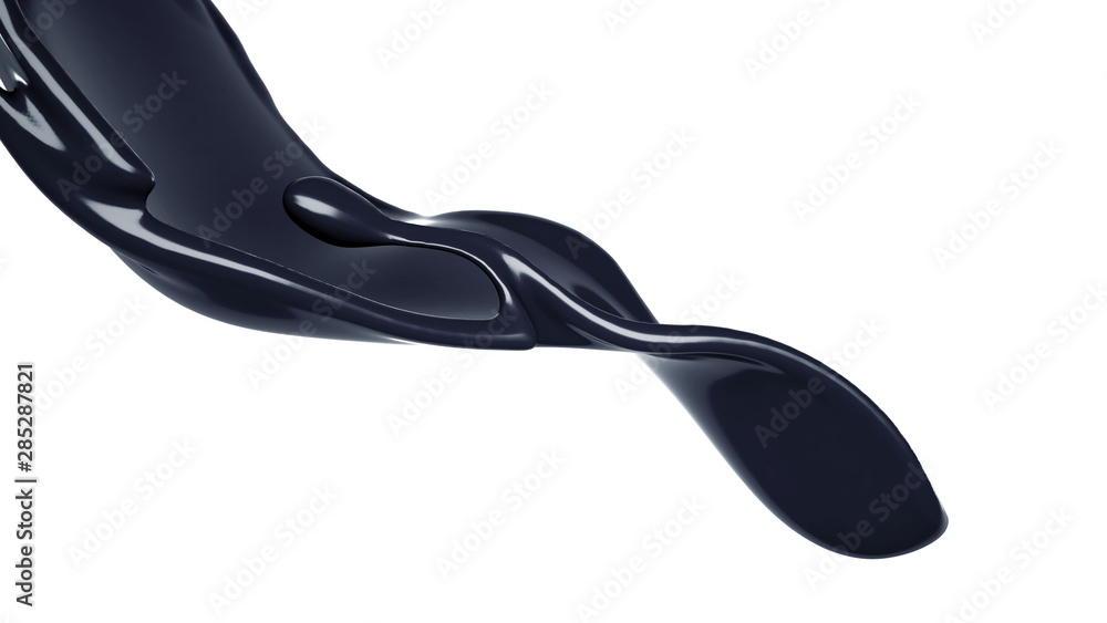 Splash of black liquid. 3d illustration, 3d rendering. Splash of black liquid. 3d illustration, 3d rendering.